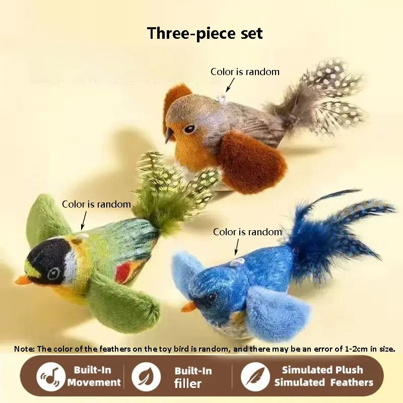 Interactive Chirping Bird Cat Toy