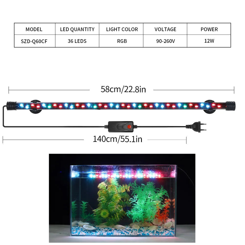 LED Clip-On  Aquarium Light for Fish Tank