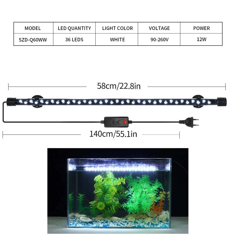 LED Clip-On  Aquarium Light for Fish Tank