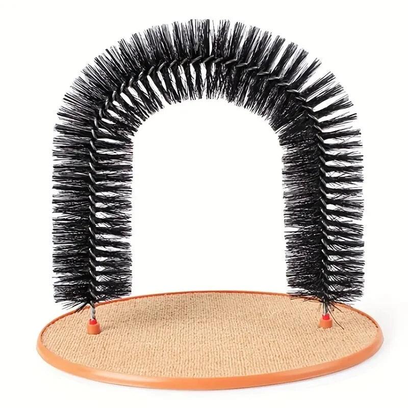 Self-Grooming Cat Massage Arch with Scratching Pad