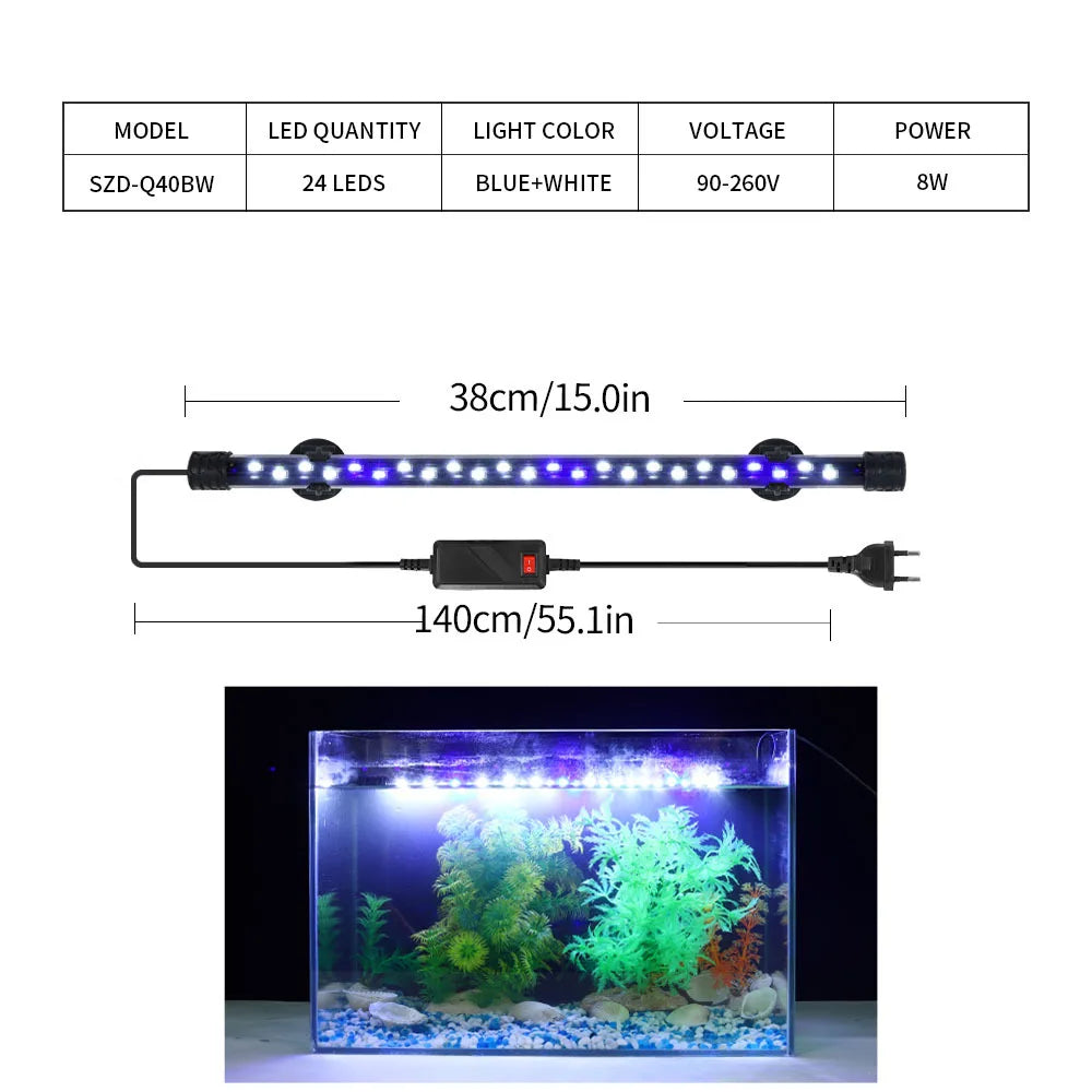 LED Clip-On  Aquarium Light for Fish Tank