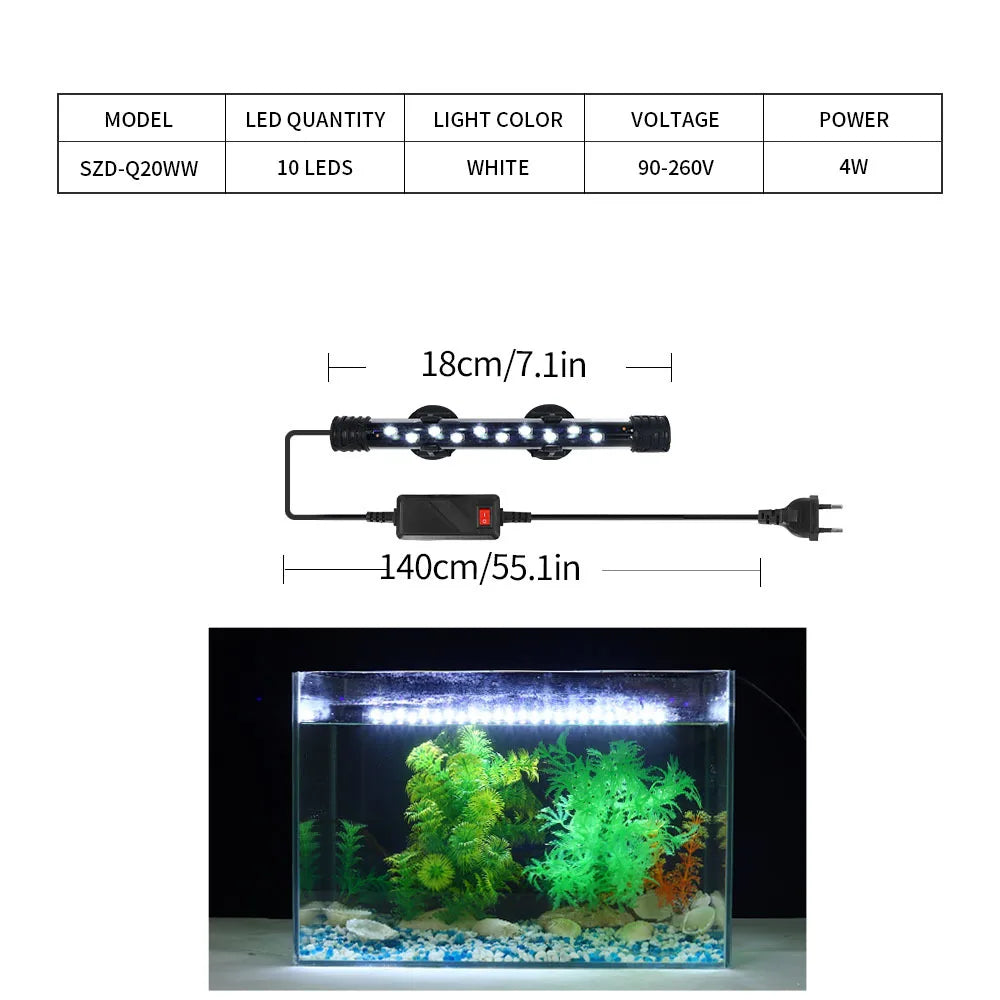 LED Clip-On  Aquarium Light for Fish Tank