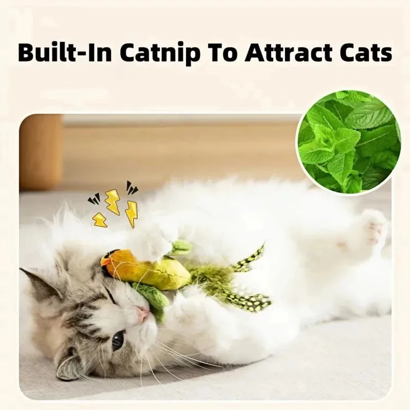 Interactive Chirping Bird Cat Toy