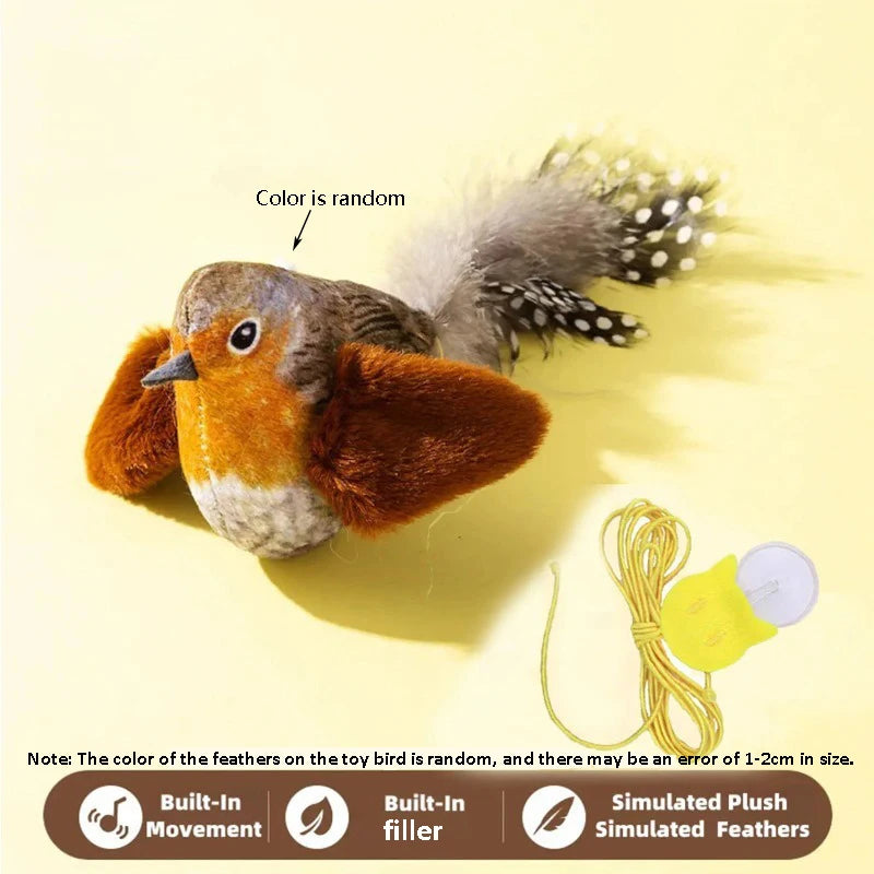 Interactive Chirping Bird Cat Toy