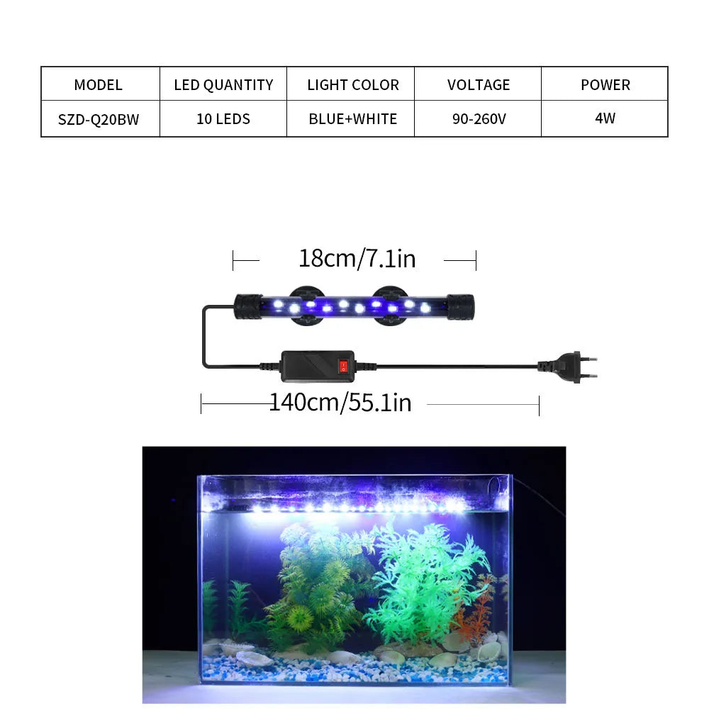 LED Clip-On  Aquarium Light for Fish Tank