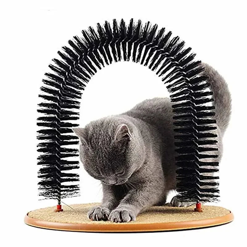 Self-Grooming Cat Massage Arch with Scratching Pad