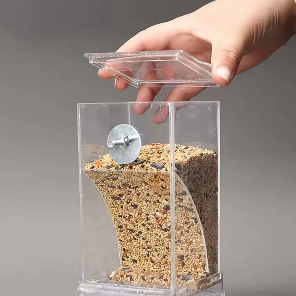 No-Spill Bird Feeder for Parrots & Small Birds