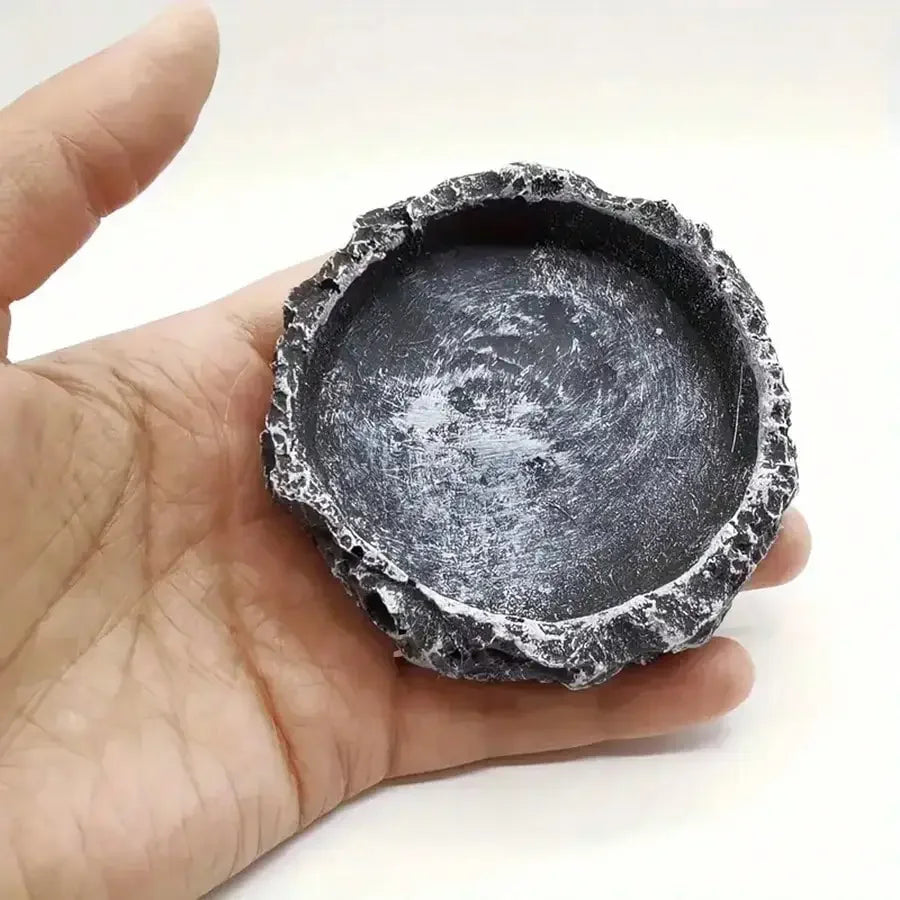 Natural Stone Reptile Food & Water Bowl