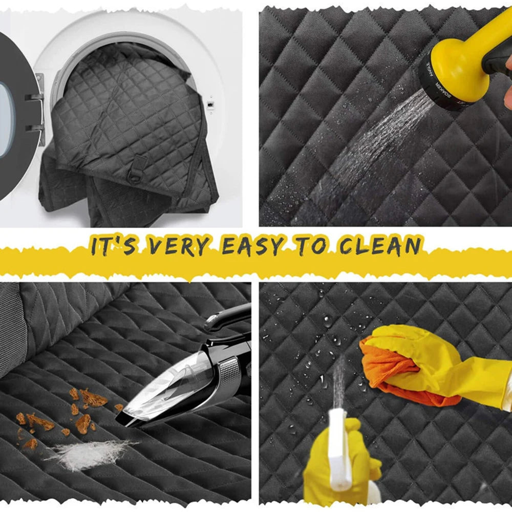 Waterproof Dog Car Seat Cover & Hammock with Mesh Window