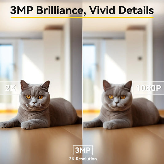 2K Smart Pet Camera with Two-Way Audio & Night Vision