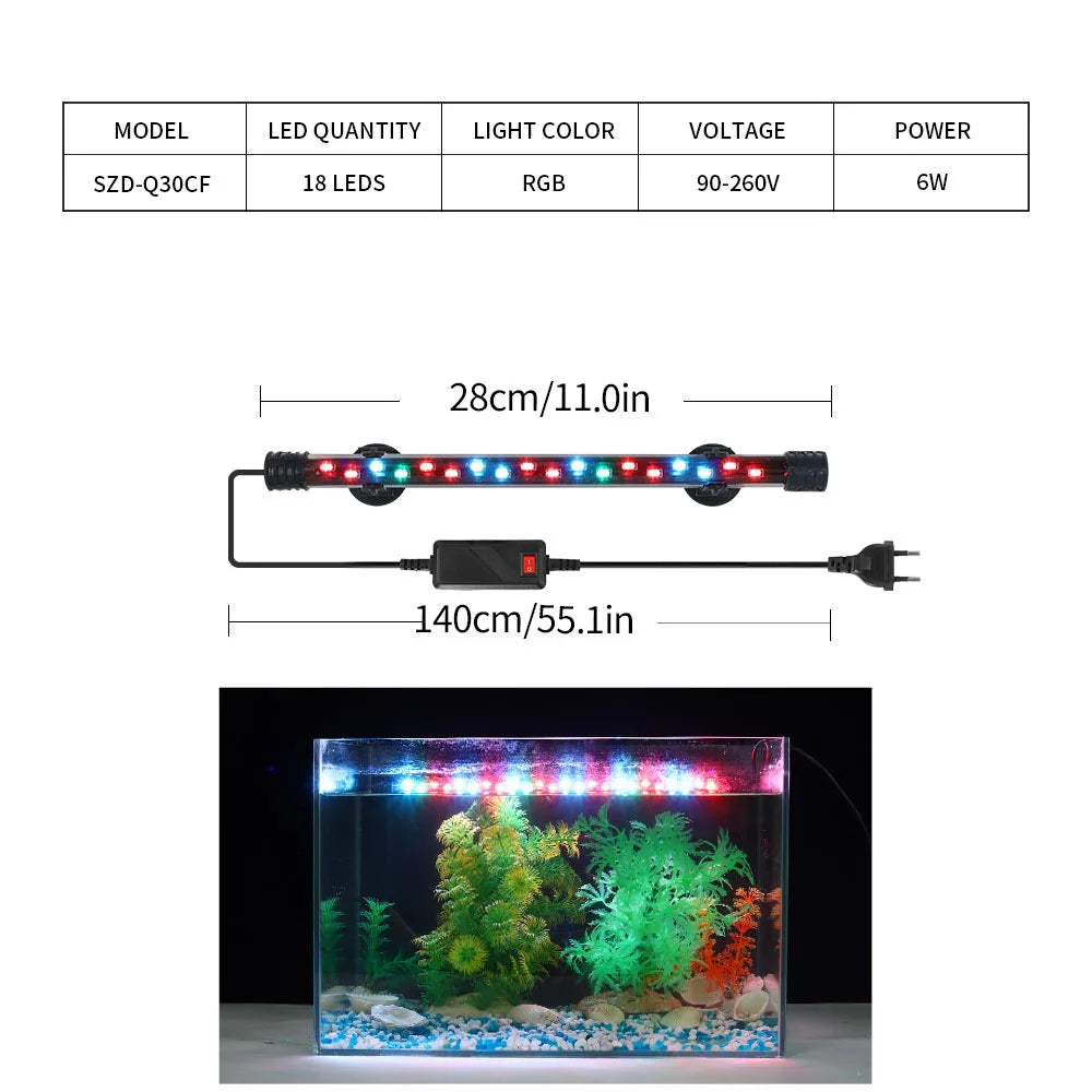 LED Clip-On  Aquarium Light for Fish Tank