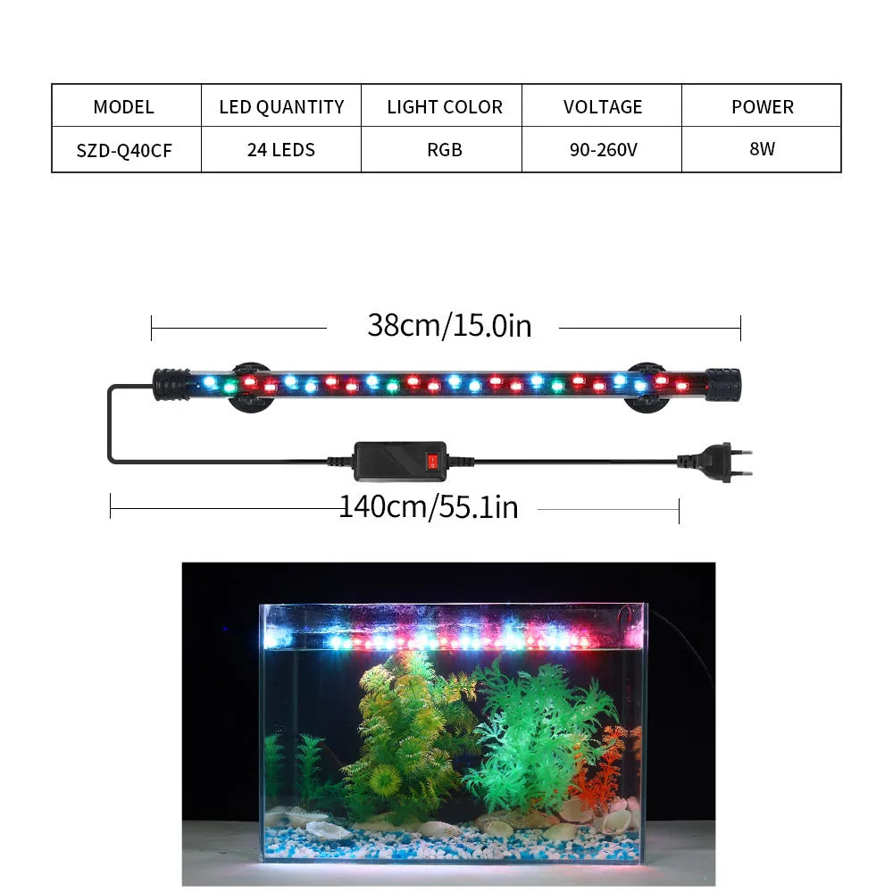LED Clip-On  Aquarium Light for Fish Tank