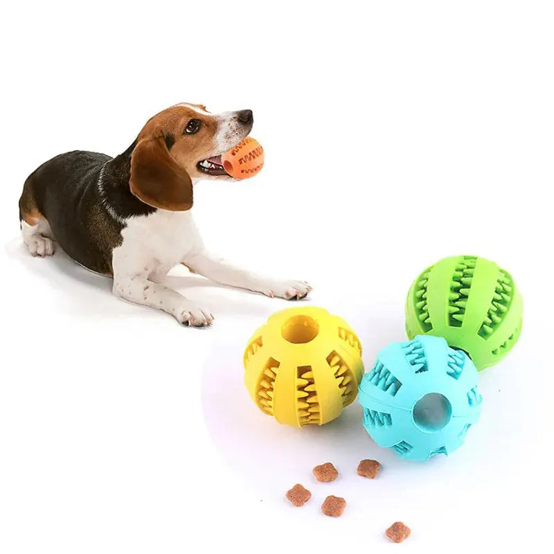Interactive Treat Dispensing Dog Chew Ball