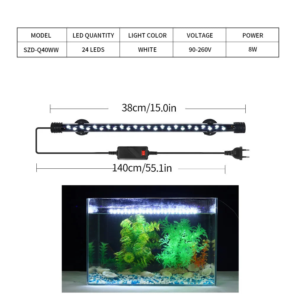 LED Clip-On  Aquarium Light for Fish Tank