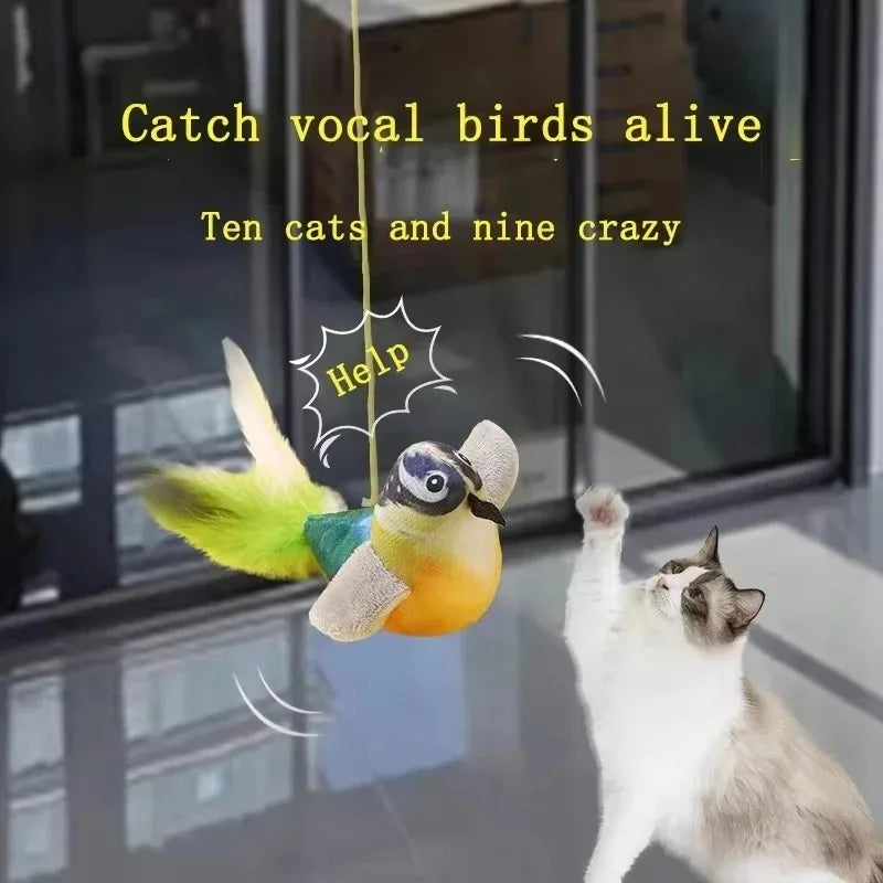 Interactive Chirping Bird Cat Toy
