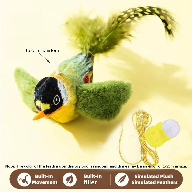 Interactive Chirping Bird Cat Toy