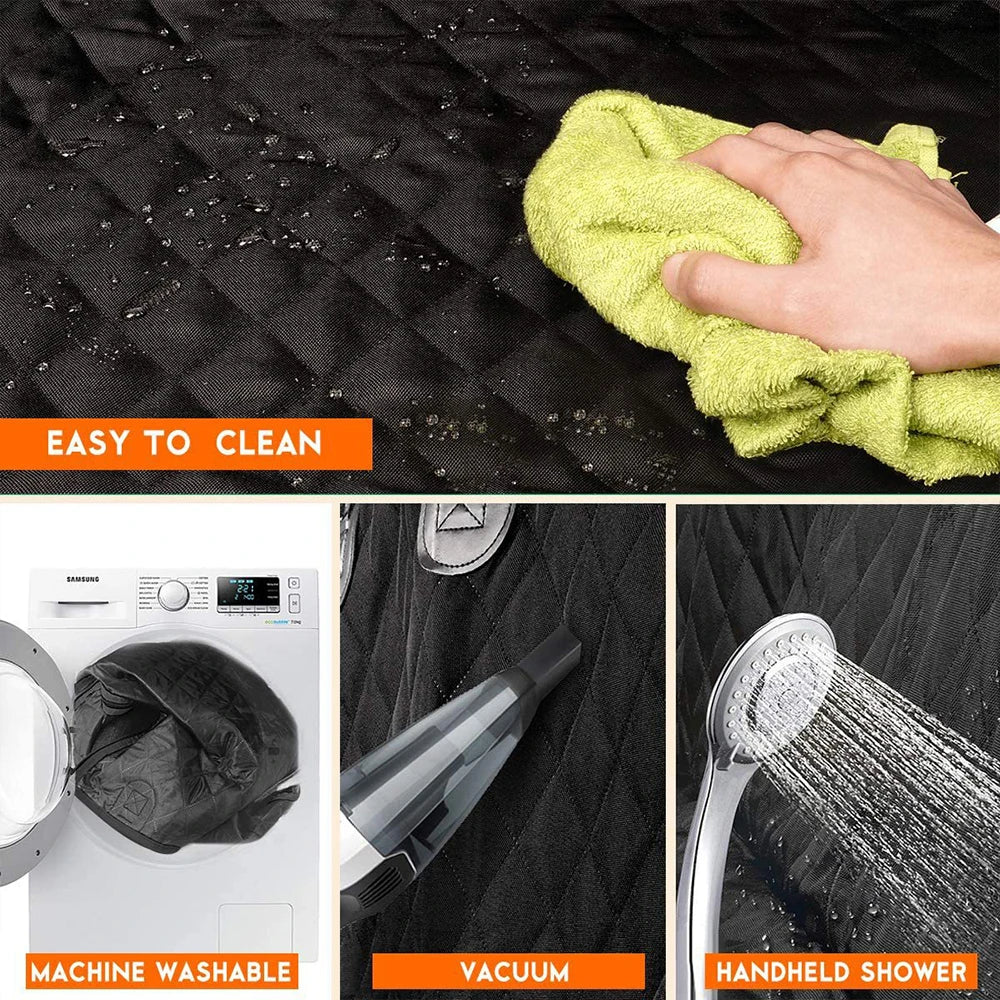 Waterproof Dog Car Seat Cover & Hammock with Mesh Window