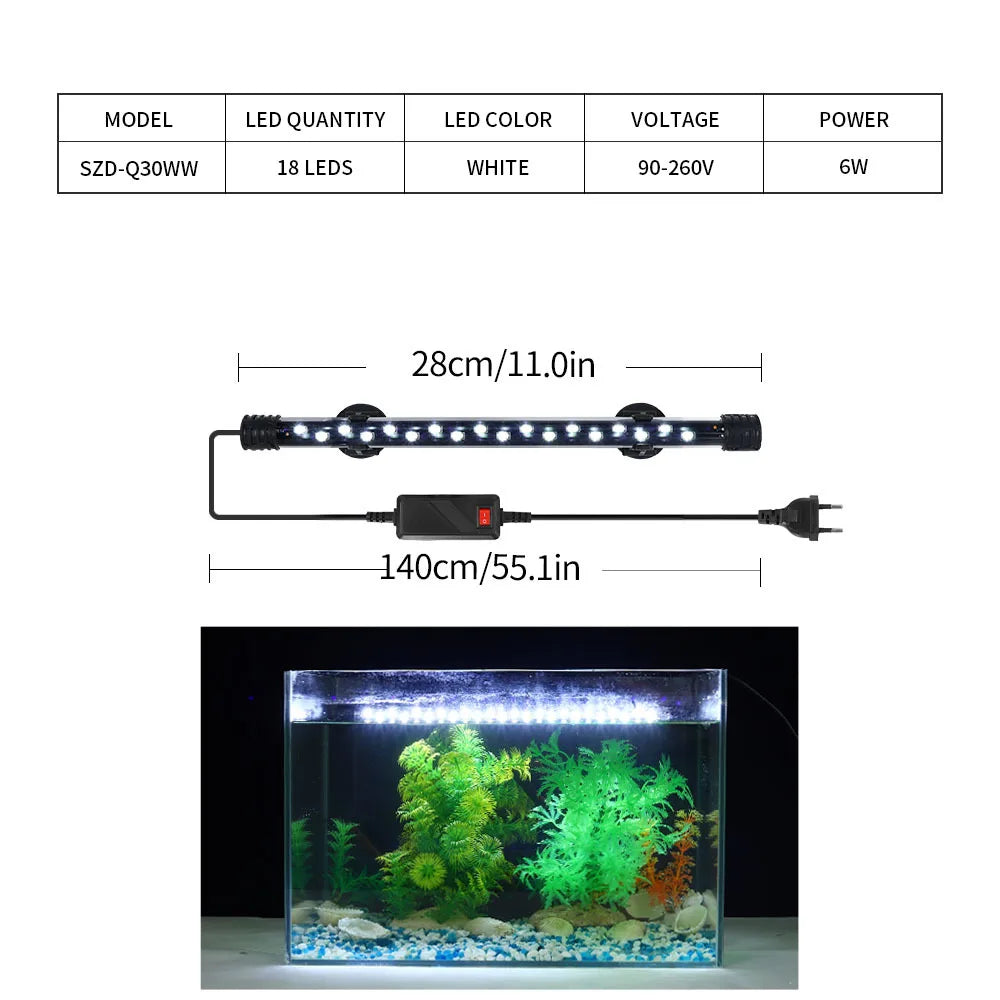 LED Clip-On  Aquarium Light for Fish Tank