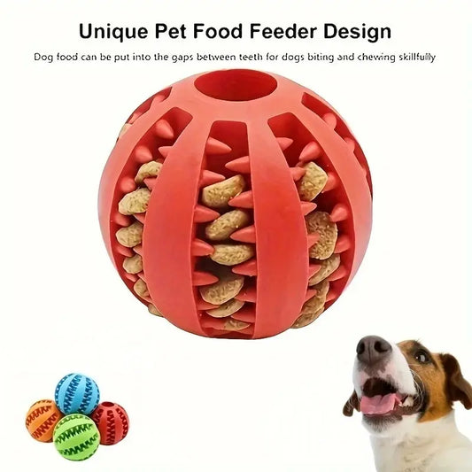 Interactive Treat Dispensing Dog Chew Ball