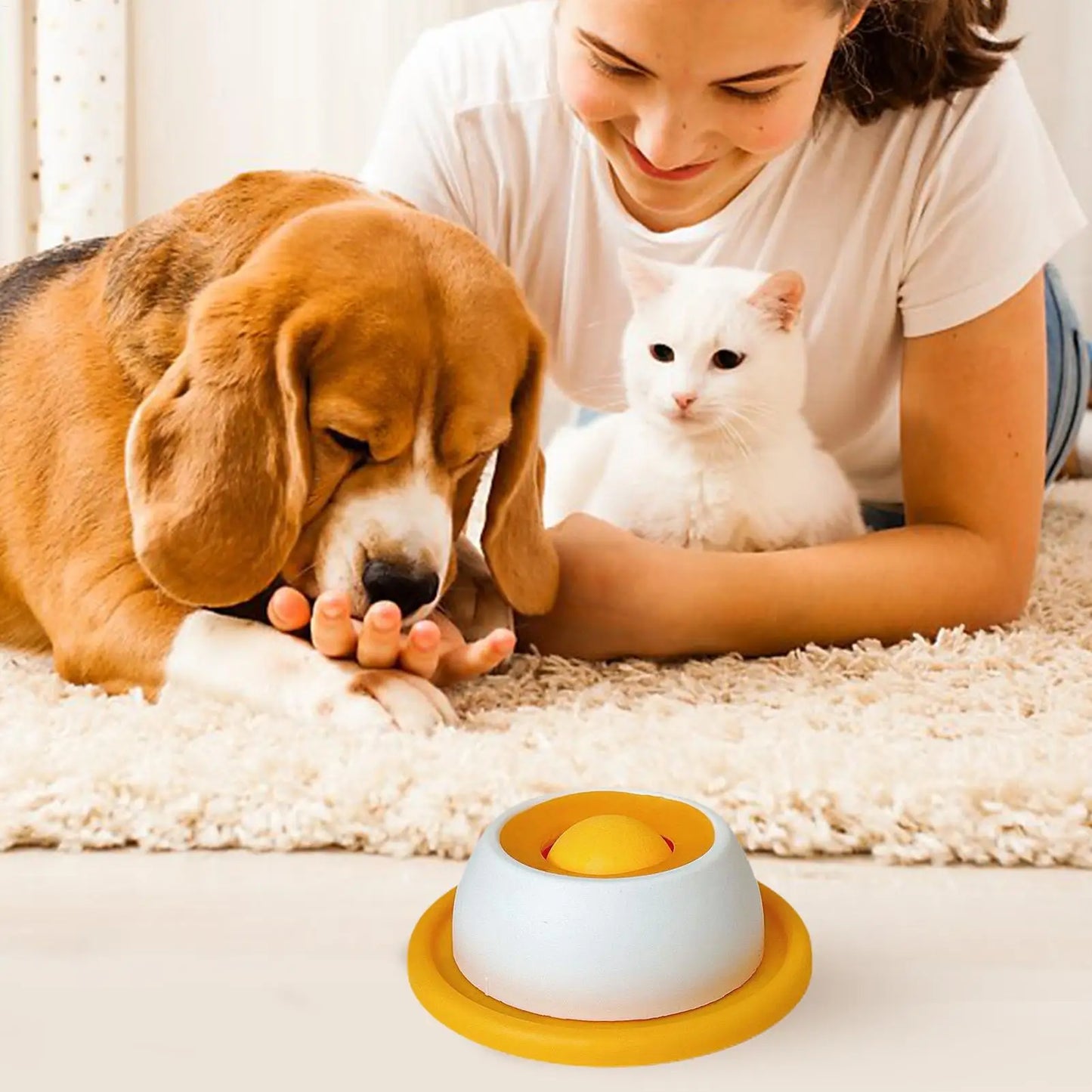 Interactive Dog Treat Puzzle Feeder