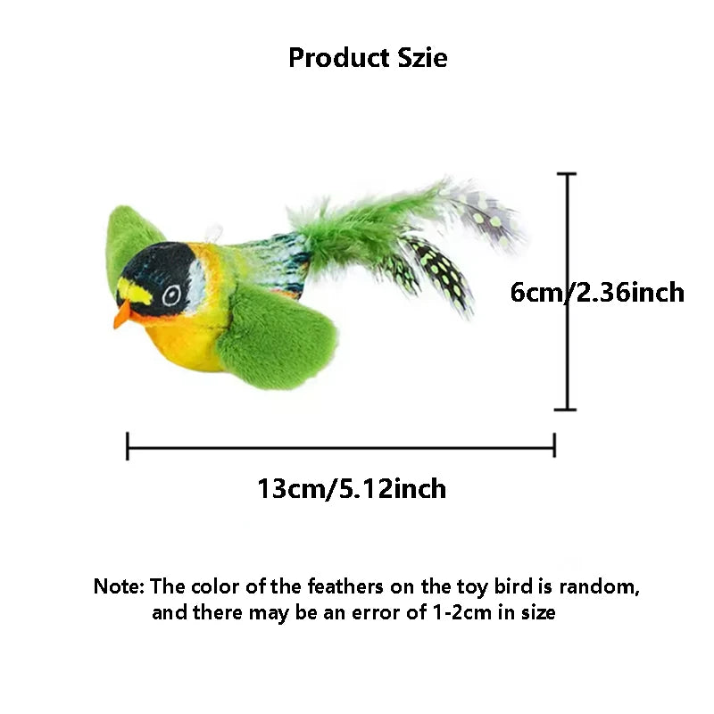 Interactive Chirping Bird Cat Toy