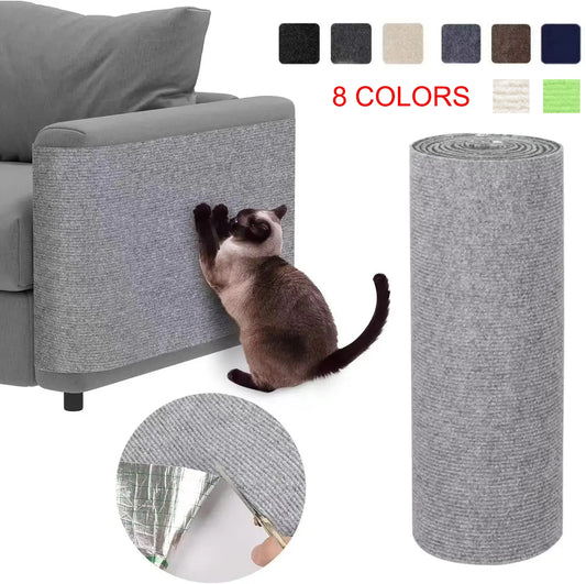 Self-Adhesive Cat Scratching Mat & Furniture Protector