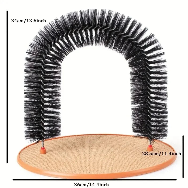 Self-Grooming Cat Massage Arch with Scratching Pad
