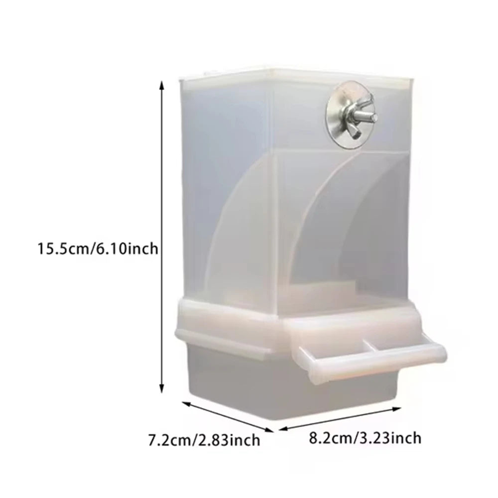 No-Spill Bird Feeder for Parrots & Small Birds