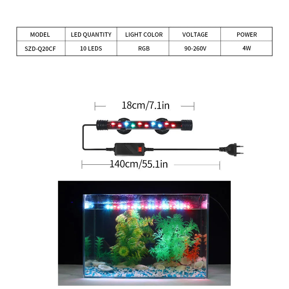 LED Clip-On  Aquarium Light for Fish Tank