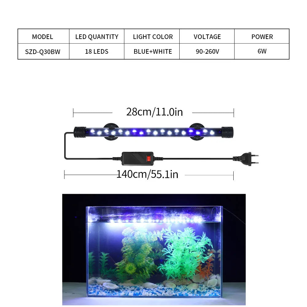 LED Clip-On  Aquarium Light for Fish Tank